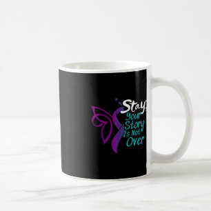 Suizidprävention Bewusstsein für Semicolon Bleibe  Kaffeetasse