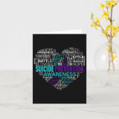 Suizidprävention Bewusstsein kämpfen Hoffnung Star Karte (Gelbe Blume)