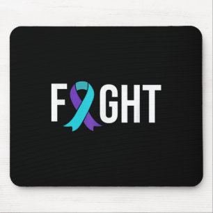 Suizidprävention Bewusstsein Lila Aquamariner Kohl Mousepad