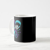 Suizidprävention Bewusstsein Live-Liebe Semicolon Kaffeetasse (Vorderseite Links)