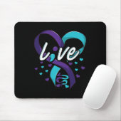 Suizidprävention Bewusstsein Live-Liebe Semicolon Mousepad (Mit Mouse)