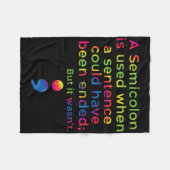 Suizidprävention Bewusstsein psychische Gesundheit Fleecedecke (Vorderseite (Horizontal))