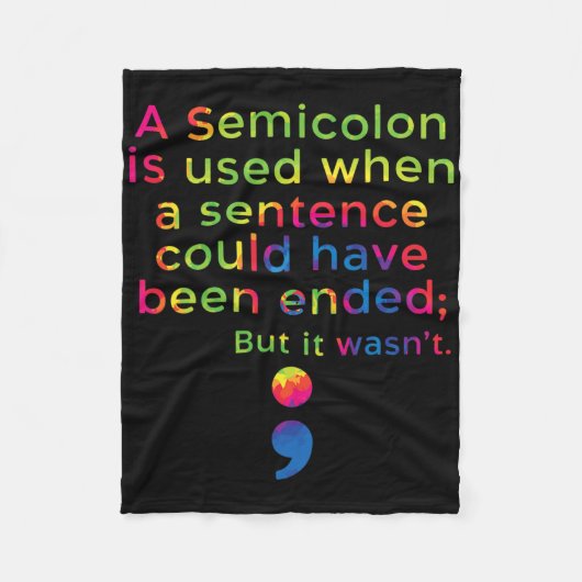 Suizidprävention Bewusstsein psychische Gesundheit Fleecedecke (Vorderseite)