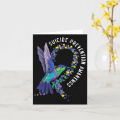 Suizidprävention Bewusstsein psychische Gesundheit Karte (Gelbe Blume)