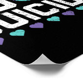 Suizidprävention Bewusstsein psychische Gesundheit Poster (Ecke)