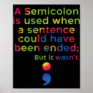 Suizidprävention Bewusstsein psychische Gesundheit Poster