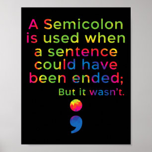 Suizidprävention Bewusstsein psychische Gesundheit Poster