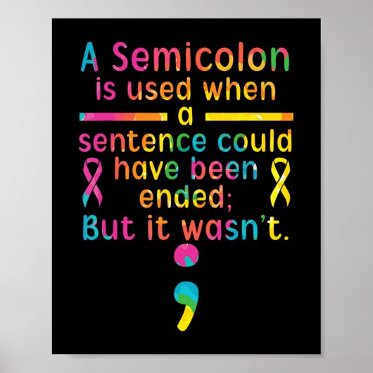 Suizidprävention Bewusstsein psychische Gesundheit Poster (Vorne)