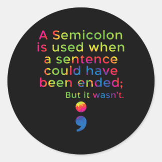 Suizidprävention Bewusstsein psychische Gesundheit Runder Aufkleber