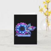 Suizidprävention Bewusstsein Schmetterling Semicol Karte (Gelbe Blume)