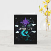 Suizidprävention Bewusstsein Semicolon Choose Life Karte (Gelbe Blume)