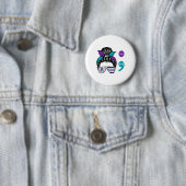 Suizidprävention Bewusstsein Semikolon Behalte Button (Beispiel)