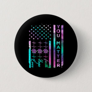 Suizidprävention Bewusstsein Sie Matter American F Button