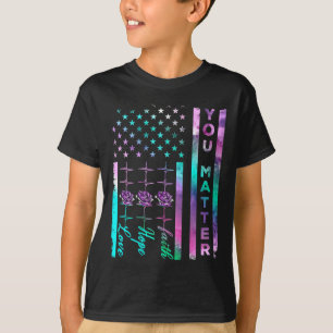 Suizidprävention Bewusstsein Sie Matter American F T-Shirt