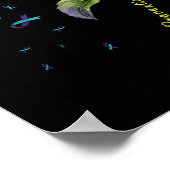 Suizidprävention Bewusstsein Sonnenblume Poster (Ecke)