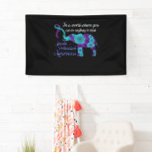 Suizidprävention Bewusstsein Sonnenblumen-Elefant Banner (Insitu)