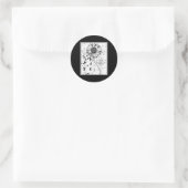 Suizidprävention Bewusstsein Sonnenblumen gestört Runder Aufkleber (Tasche)