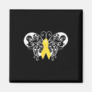 Suizidprävention Bewusstsein T Shirt Gelbe Schleif Magnet