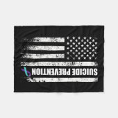 Suizidprävention Bewusstsein verhindern Suizid s l Fleecedecke (Vorderseite (Horizontal))