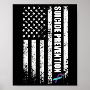 Suizidprävention Bewusstsein verhindern Suizid s l Poster