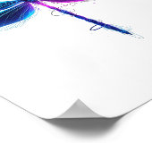 Suizidprävention Bewusstsein Warrior Dragonfly Sem Poster (Ecke)