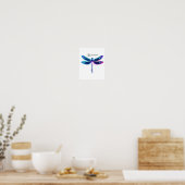 Suizidprävention Bewusstsein Warrior Dragonfly Sem Poster (Küche)