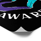 Suizidprävention Bewusstsein Woche Liebe Handzeich Poster (Ecke)