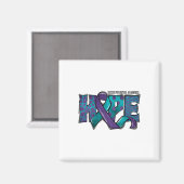 Suizidprävention Bewusstseinsbildung Krieger Hoffn Magnet (Vorderseite/Rückseite)