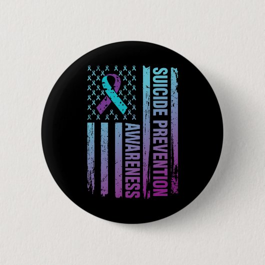 Suizidprävention Bewusstseinsbildung Suizid Us Button (Vorderseite)