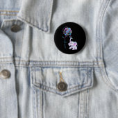 Suizidprävention Blume Elephant Ribbo Button (Beispiel)
