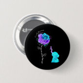 Suizidprävention Blume Elephant Ribbo Button (Vorne & Hinten)