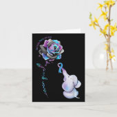 Suizidprävention Blume Elephant Ribbo Karte (Gelbe Blume)