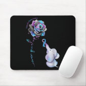 Suizidprävention Blume Elephant Ribbo Mousepad (Mit Mouse)