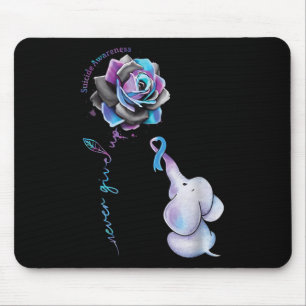 Suizidprävention Blume Elephant Ribbo Mousepad