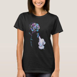 Suizidprävention Blume Elephant Ribbo T-Shirt