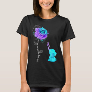 Suizidprävention Blume Elephant Ribbo T-Shirt