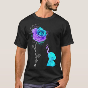 Suizidprävention Blume Elephant Ribbo T-Shirt