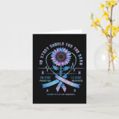 Suizidprävention Das Bewusstsein für keine Geschic Karte (Gelbe Blume)