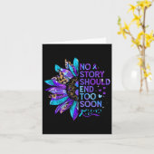 Suizidprävention Das Bewusstsein für keine Geschic Karte (Gelbe Blume)