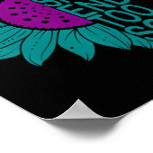 Suizidprävention Das Bewusstsein für keine Geschic Poster (Ecke)