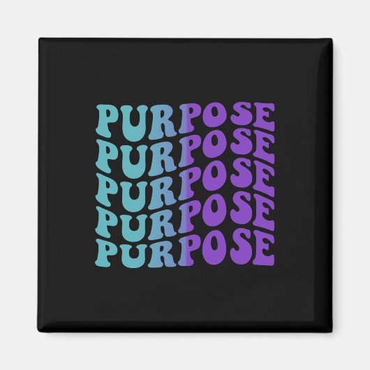 Suizidprävention Depression Bewusstsein Magnet (Vorne)