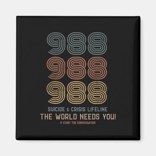 Suizidprävention Die Welt braucht Sie Magnet (Vorne)