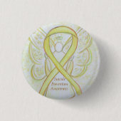 Suizidprävention Engel Awareness Ribbon Buttone Button (Vorderseite)