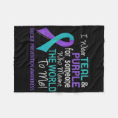 Suizidprävention für jemanden, der World to Fleecedecke (Vorderseite (Horizontal))