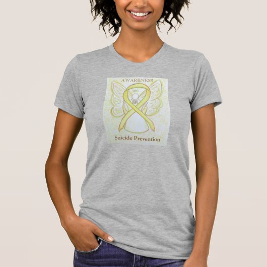 Suizidprävention Gelbes Bewusstsein Shirt (Vorderseite)