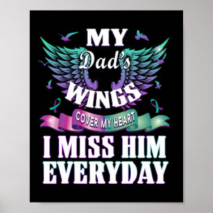 Suizidprävention Ich vermisse meinen Vater Everyda Poster
