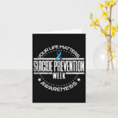 Suizidprävention Ihre Lebensprobleme Selbstmord Karte (Gelbe Blume)
