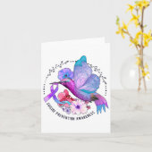 Suizidprävention Karte (Gelbe Blume)