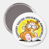 Suizidprävention Katze Magnet (Vorderseite/Rückseite)