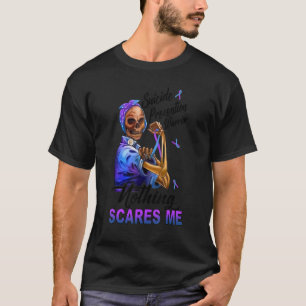 Suizidprävention Krieger Nichts stört mich Schädel T-Shirt